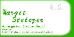 margit stelczer business card